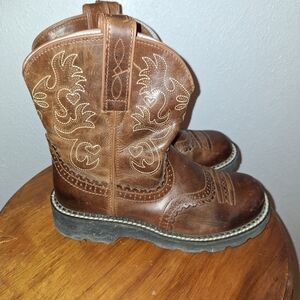 Ariat fatbaby leather cowgirl boots size 7
